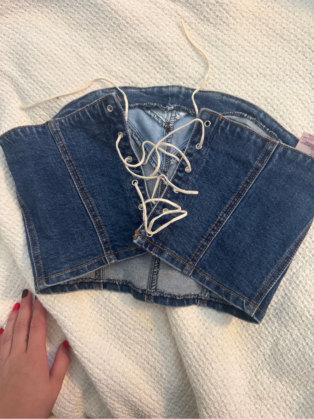 Revice denim strapless top - Picture 2 of 3